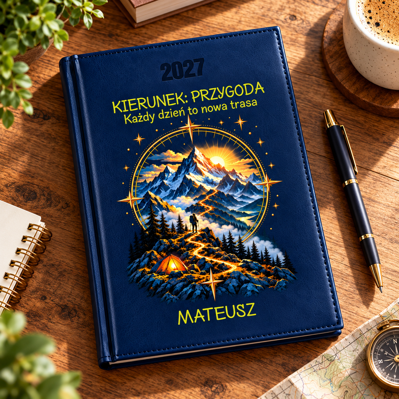 Kalendarz na 2027 rok - dzienny / A5 / z kolorowym nadrukiem na okładce