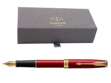 Pióro wieczne Parker Sonnet GT Red Locquer z dedykacją w etui Parker