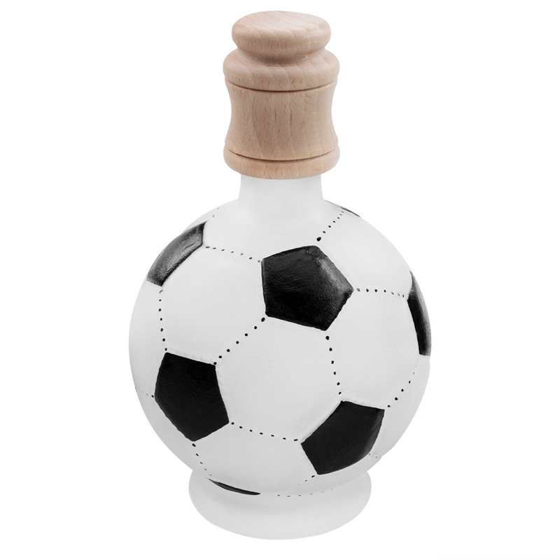 Komplet do alkoholu 7-częściowy Karafka i kieliszki piłka futbolowa z Grawerem