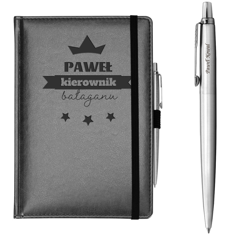 Zestaw dla kierownika: notes Nebraska + Parker Jotter CT z grawerem