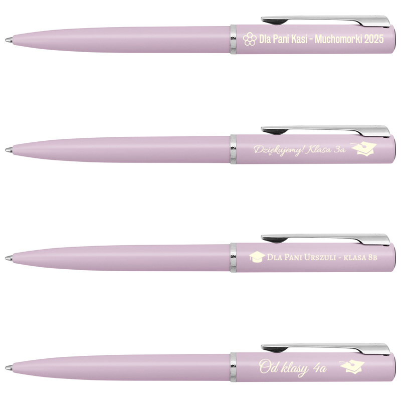Na wiele okazji: Waterman Allure pastel róż pióro+długopis z grawerem