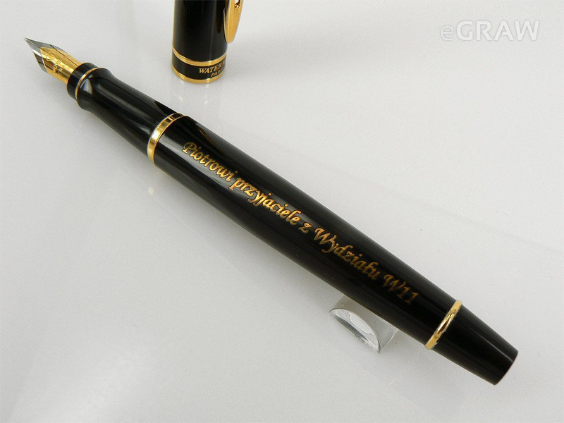 Zestaw Waterman Expert Czarny GT: pióro i długopis z grawerem