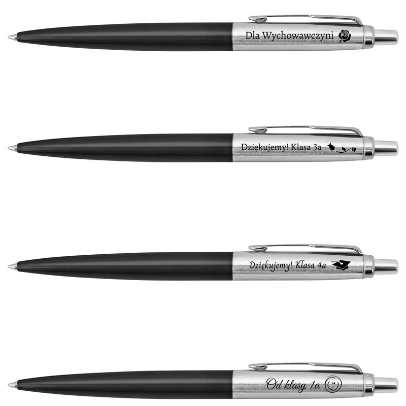 Długopis Parker Jotter CT Bond Street Black z grawerem w pudełku