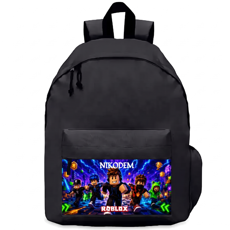 Personalizowany plecak Roblox z imieniem – plecak szkolny dla gracza