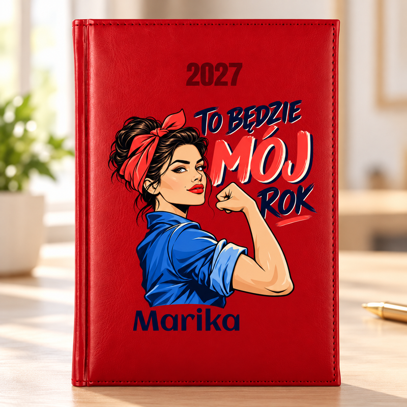 Personalizowany kalendarz książkowy 2027 dzienny