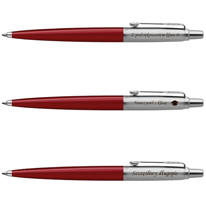 Długopis Parker Jotter Special Czerwony z grawerem i tabliczką